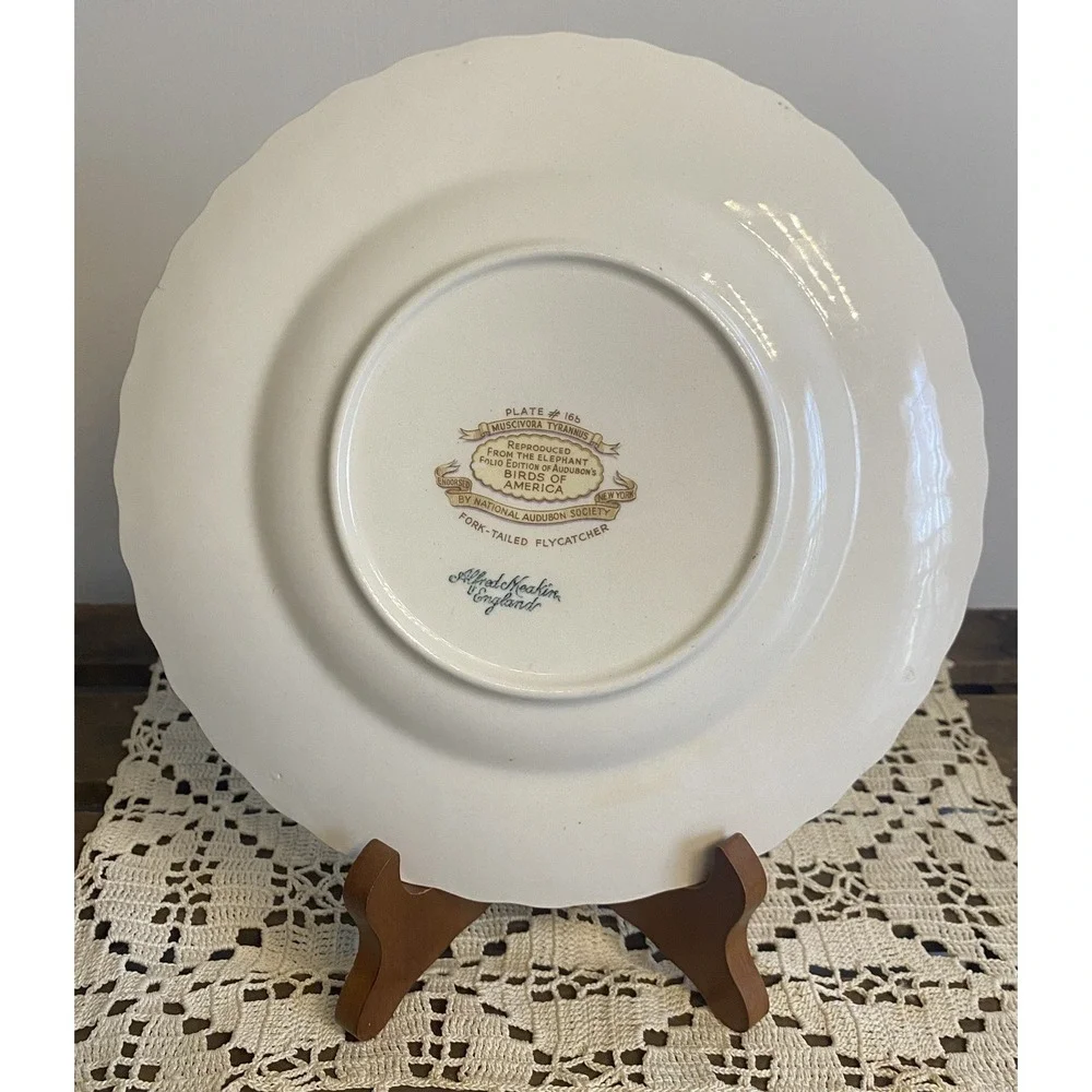 Alfred Meakin Fork-tailed Flycatcher Birds of America Porcelain Collector Plate